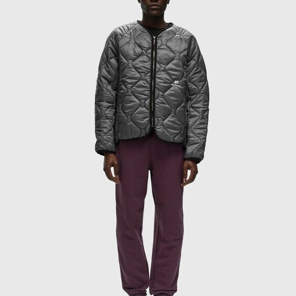 New Balance Made In USA Quilted Jacket XL Magnet Fall Athlesure Street wear Cozy - Picture 11 of 13
